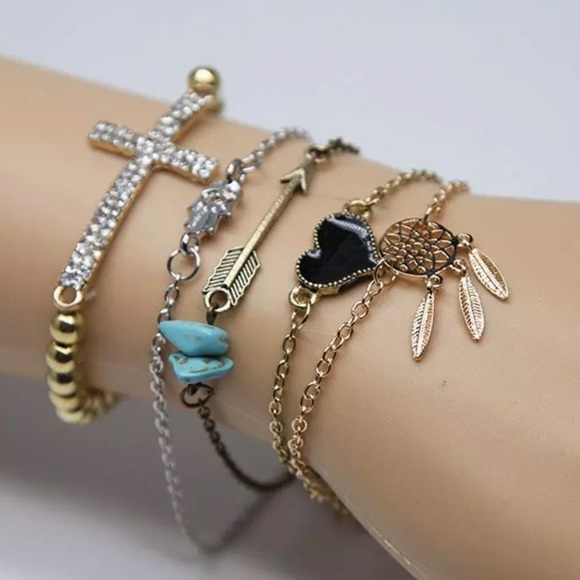 Jewelry - ✨ 5 piece Positive Bracelet Set 😍✨